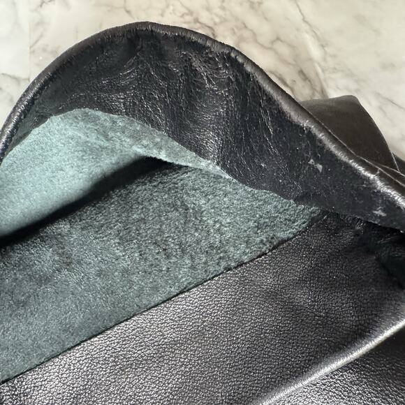 90s Mixit Leather Pants Womens Size 6 Waist 28" Straight Leg Soft Structured - Picture 13 of 13